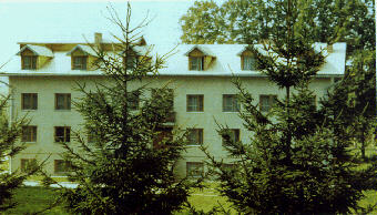 cloister for Nuns of the Knights of Immaculata near the parish church in Strachocina